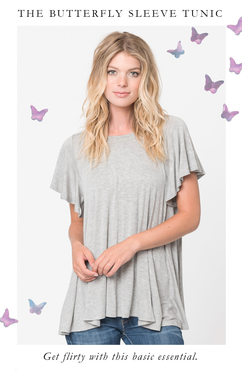 butterfly sleeve tunic